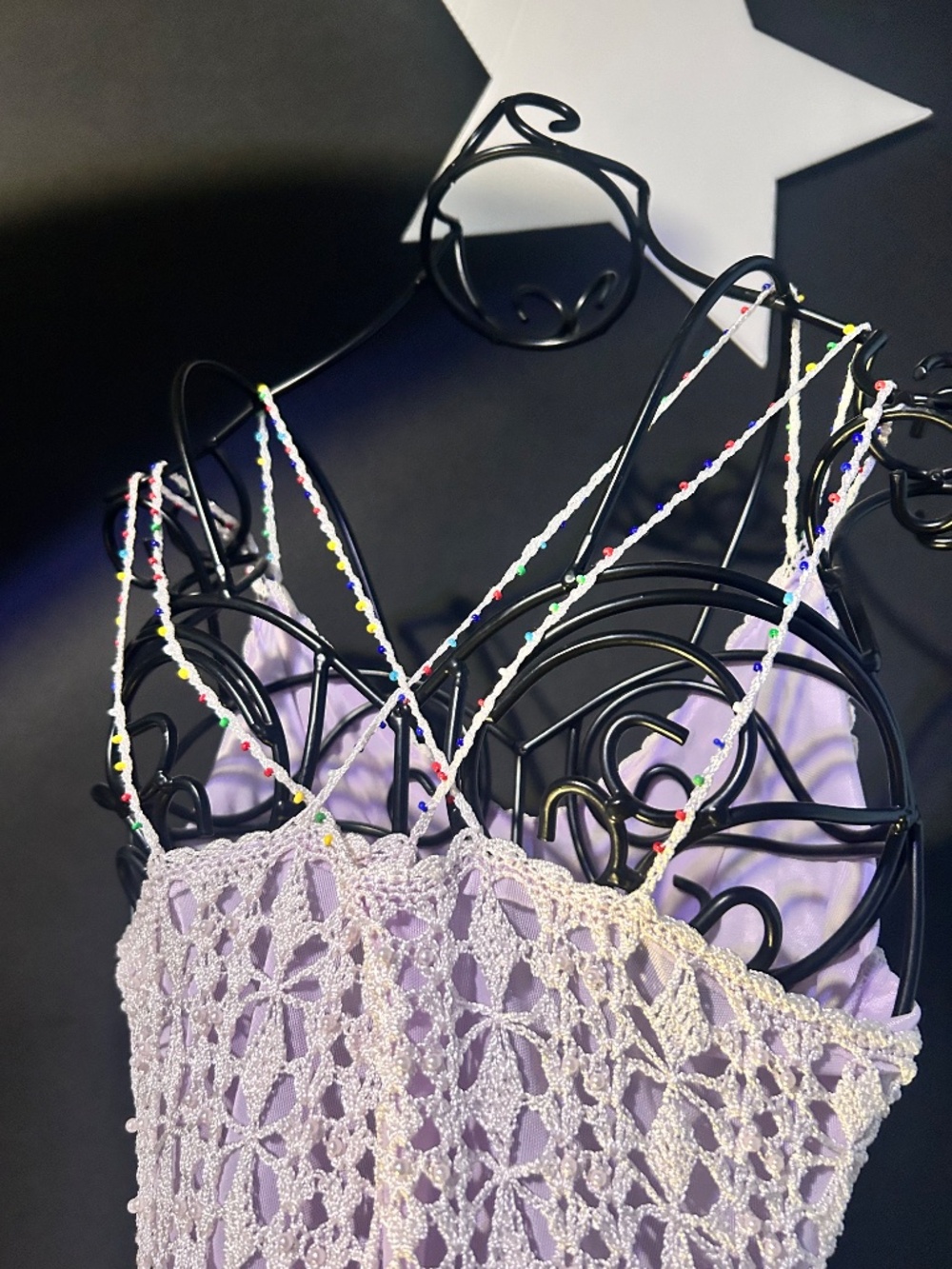 Beautiful Beaded weblike Tank Top - Picture 7 of 11